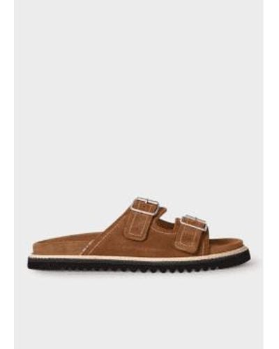 Paul Smith Suede Phoenix Sandals Suede Leather - Brown