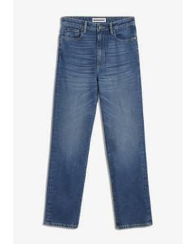 ARMEDANGELS Dark Slim Fit High Waist Lejaani Jeans - Blu