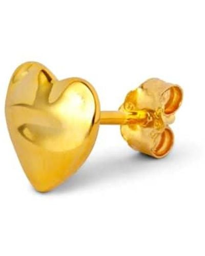 Lulu Melted Heart 1 Pcs Earring / Os - Yellow