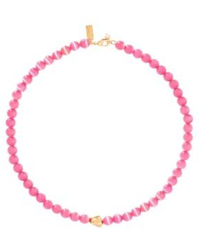 Talis Chains Tokyo Necklace 18k Gold Plating One Size - Pink