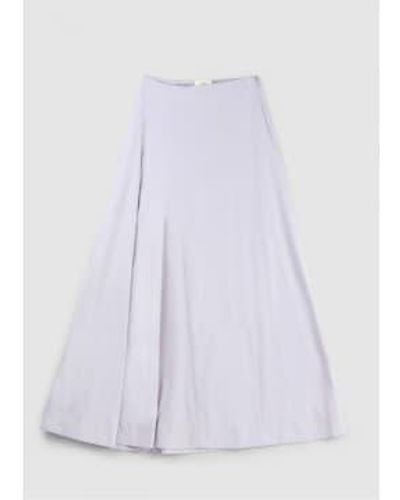 NINETY PERCENT S Libra Organic Cotton Poplin Skirt - Purple