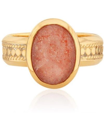 Anna Beck Sunstone Oval Cocktail Ring - Pink