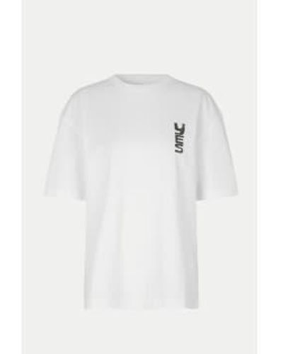 Samsøe & Samsøe Sí, camiseta nathaniel - Blanco