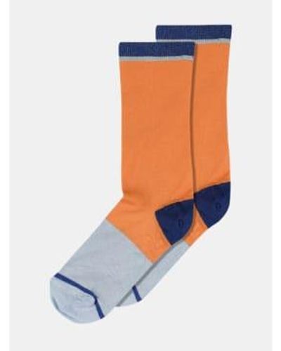 mpDenmark Juno Ankle Socks Carrot Curl 37-39 - Blue
