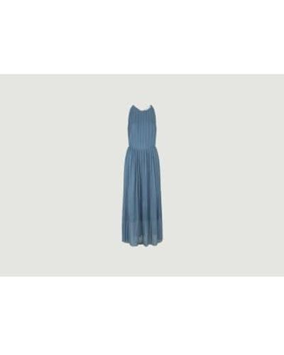 Samsøe & Samsøe Pleated Dress Myllow 6621 L - Blue