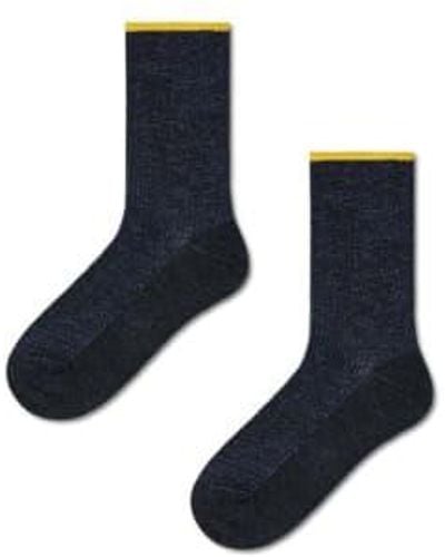 Happy Socks Mariona Crew Socks - Blu