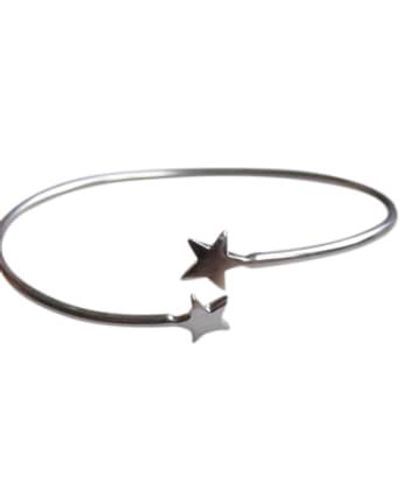 CollardManson Bracelet ouvert étoile en argent 925 - Multicolore