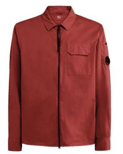 C.P. Company Gabardine Shirt Ketchup L - Red