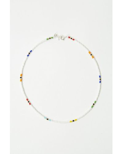 Rhimani Multi Coloured Beaded Necklace - Bianco
