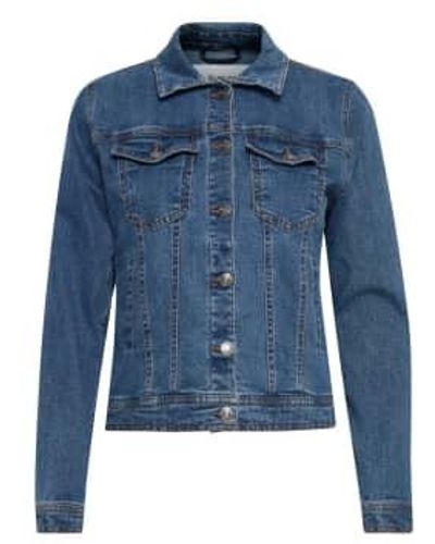 B.Young Mid Denim Bypully Jacket Uk 10 - Blue
