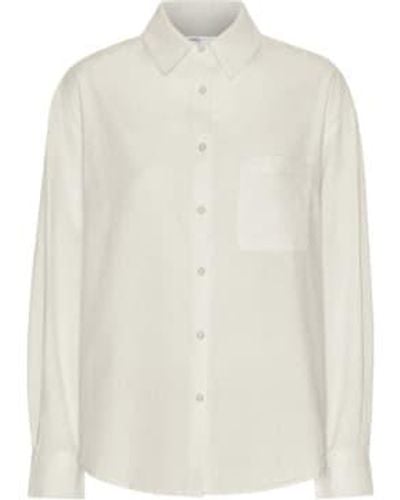 COLORFUL STANDARD Camisa gran tamaño orgánico marfil - Blanco