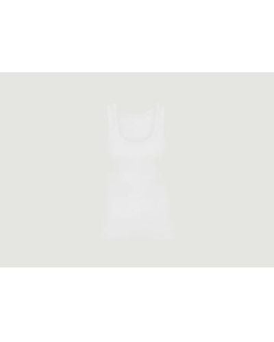 COLORFUL STANDARD Ribbed Tank Top In Organic Cotton 1 - Bianco