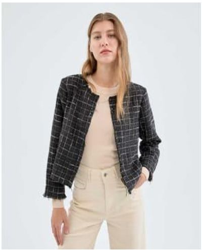 Compañía Fantástica Checked Blazer - Nero