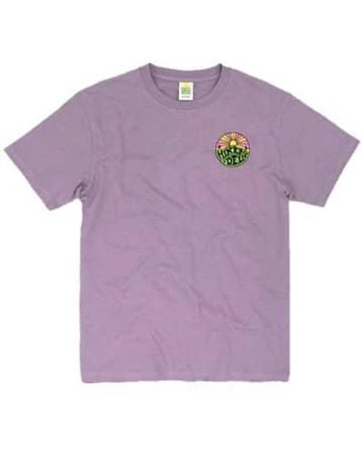 Hikerdelic Original Logo Short Sleeve T Shirt Lilac - Viola