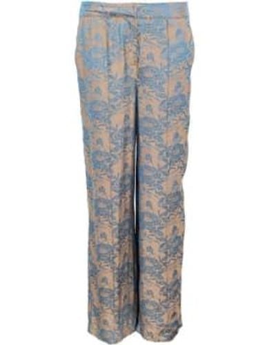 Costa Mani Pretty Trousers With Golden Flower Xs - Grey