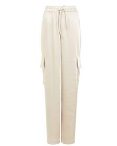 French Connection Chloetta Cargo Trouser Or Lining - Bianco
