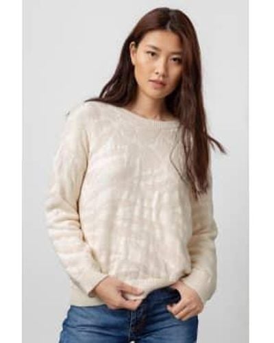 Rails Ivory Mixed Animal Chance Sweater L - Natural