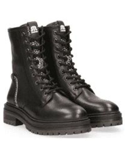 Maruti Pixel Bonnie Leather Boots - Nero