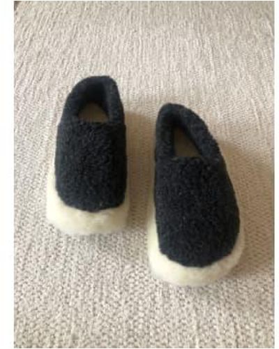 Yoko Wool Siberian slippers black - Mehrfarbig