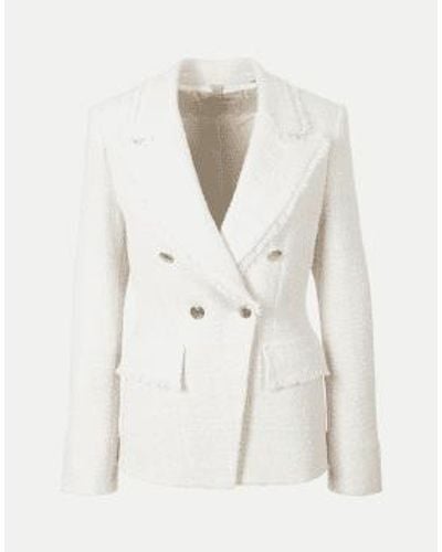 Riani Off Boucle Chanel Style Blazer 8 - White