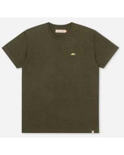 Revolution Ejército Melange 1342 Diez camiseta regular - Verde