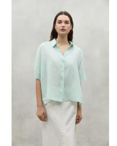 Ecoalf Oversize Melania Linen Shirt - Verde