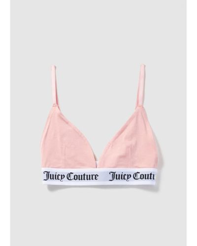 Buy Juicy Couture Juicy White/Pink Printed Bralette & Brief Underwear Set  from Next USA
