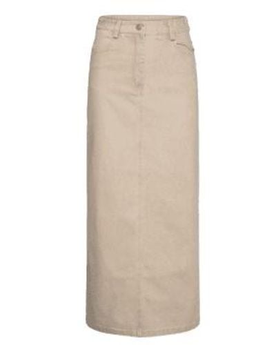 Soaked In Luxury Slvisti Denim Skirt S - Natural
