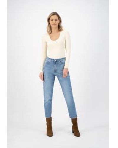 MUD Jeans Jean fuselé extensible Mams Old Stone - Bleu