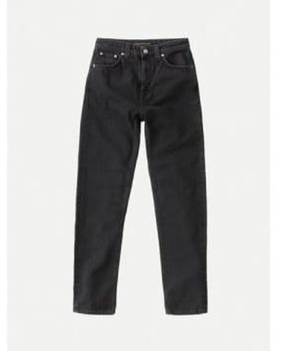 Nudie Jeans Jeans breezy britt getragen - Schwarz