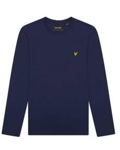 Lyle & Scott Long Sleeve T -shirt Navy Xl . - Blue