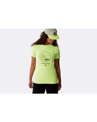 The North Face Wmns galahm graphic tee sharp - Verde