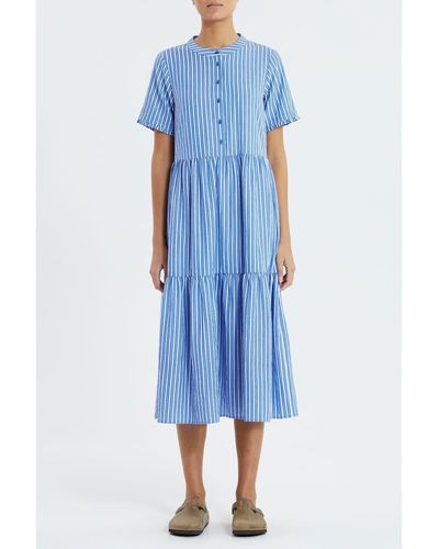 Lolly's Laundry Fie Stripe Dress - Blue