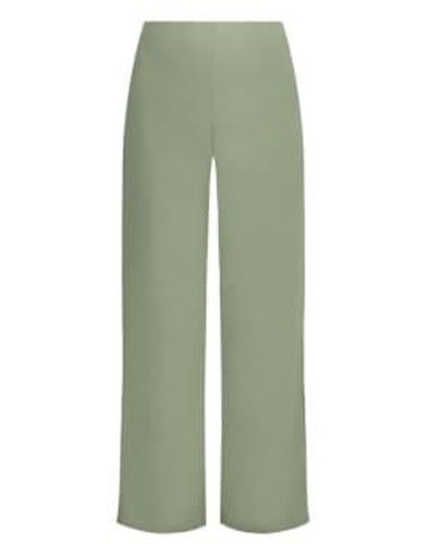 Sisters Point Neat Trousers Light Khaki Xs - Green