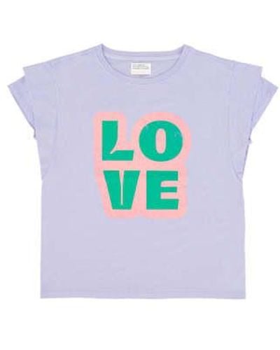 Sisters Department Love Double Managa T -Shirt - Violet