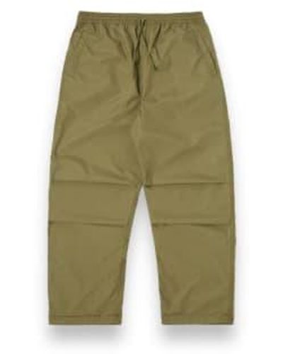Universal Works Parachute Trousers 30150 Recycled Poly Tech Olive 34 - Green