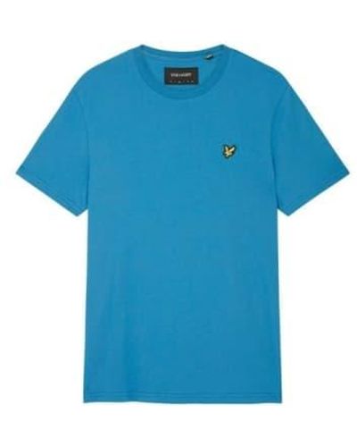 Lyle & Scott T-shirt du cou - Bleu