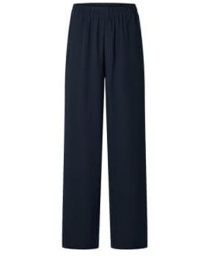 SELECTED Slftinni Dark Sapphire Relaxed Wide Pants - Blue