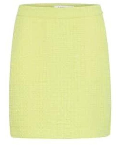 B.Young Bydadena Skirt Sunny Lime Uk 8 - Yellow