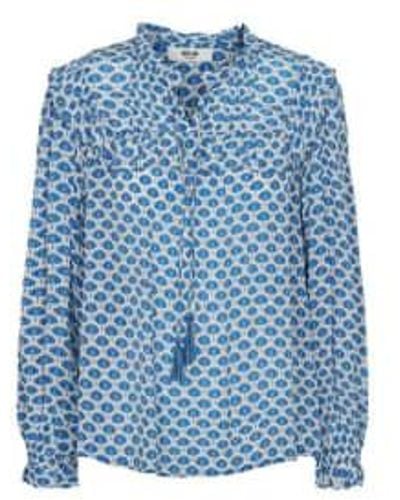 MOLIIN Copenhagen Lapis vicki blouse - Bleu