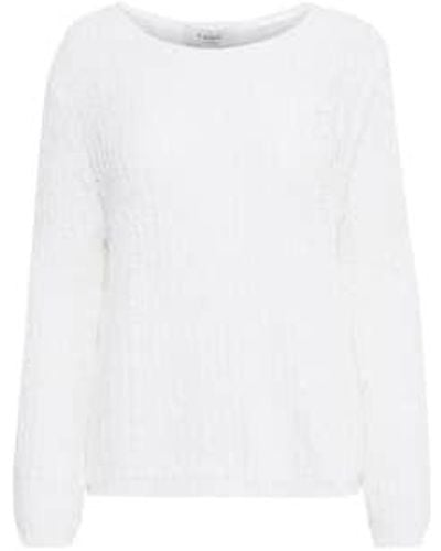 B.Young Bymara Sweater Optical Uk 10 - White