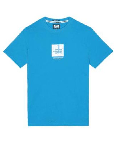 Weekend Offender 72 stunden kurzarm-t-shirt - Blau