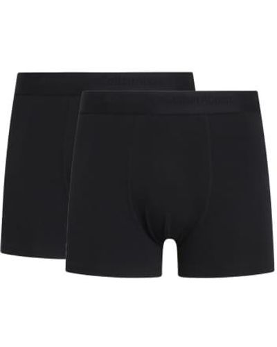 Knowledge Cotton 81071 Maple 2 Pack Underwear - Nero