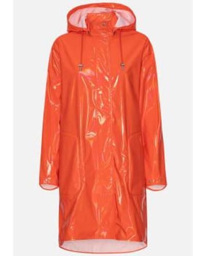 New Arrivals Ilse Jacobsen Shiney Raincoat - Orange