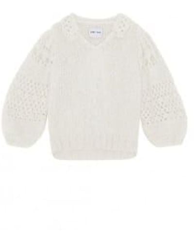 DAWNxDARE Nellie Knit Sweater - White