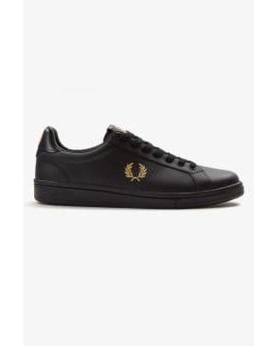 Fred Perry B721 b4290 leather tab - Negro