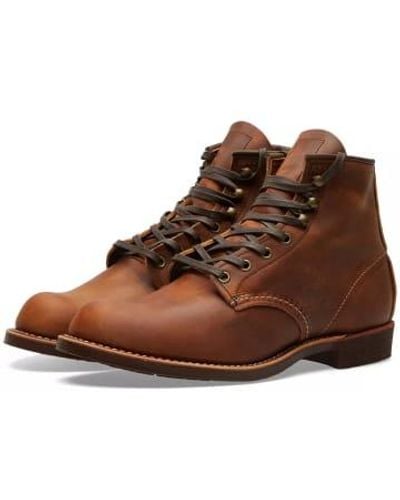 Red Wing Wing Shoes 3343 Heritage Work 6 Blacksmith Boot Copper Rough And Tough 1 - Marrone