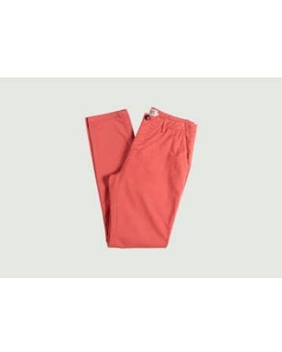 Cuisse De Grenouille 5-Pocket-Chinohose - Rot