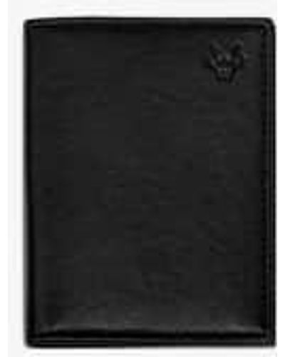 Watson & Wolfe Watson And Wolfe Bifold 6 Vegan Leather Card Wallet - Nero