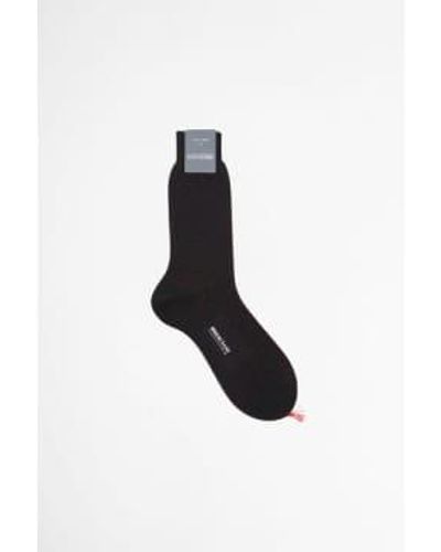 Bresciani Dotted Cotton Socks In Rosso - Nero